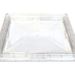 eCT-SQ310 Square Single Shipper for 310 x 310mm glass panels, clear PC