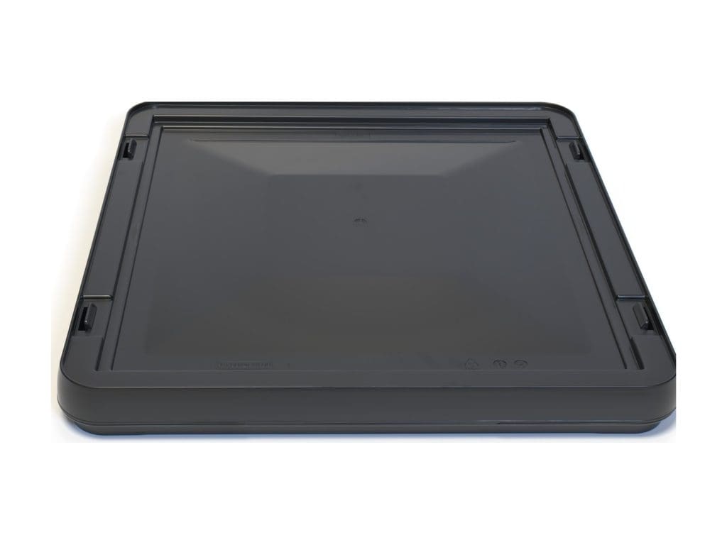 eCT-SQ320 square panel shipper for 320 x 320mm panels, black