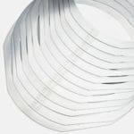 Stack of metal film frames with laser-marked identification
